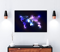 Obraz Štýlová mapa sveta 1554